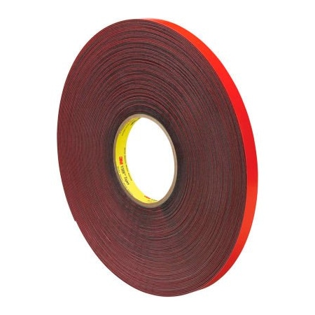 Box Packaging 3M 4611 Double Sided VHB Acrylic Foam Tape 1/2" x 5 Yds. 45 Mil Gray VHB461112R